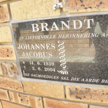 BRANDT Johannes Jacobus 1939-2004