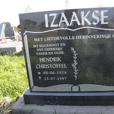 IZAAKSE Hendrik Christoffel 1924-1997