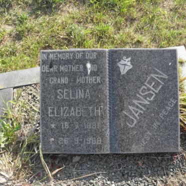 JANSEN Selina Elizabeth 1881-1968