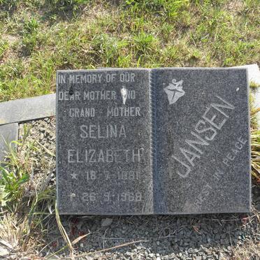 JANSEN Selina Elizabeth 1881-1968