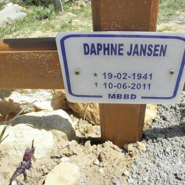JANSEN Daphne 1941-2011