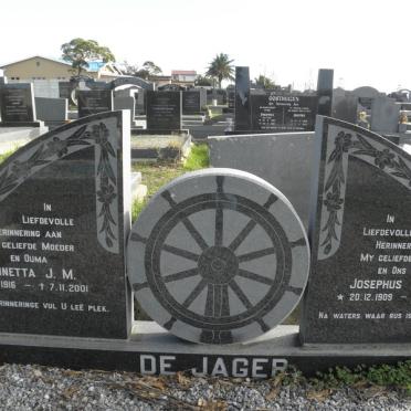 JAGER Josephus Jakobus, de 1909-1972 &amp; Reinetta J.M. 1916-2001