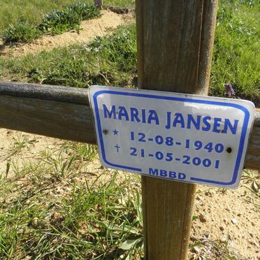 JANSEN Maria 1940-2001
