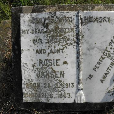 JANSEN Rosie 1913-1963