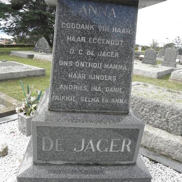 JAGER Daniël Christiaan, de 1899-1979 &amp; Anna 1905-1957 