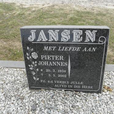JANSEN Pieter Johannes 1934-2002