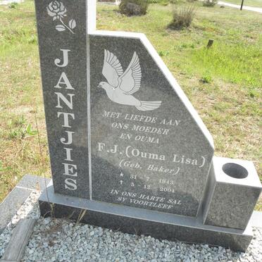 JANTJIES F.J. nee BAKER 1943-2004