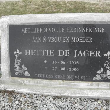JAGER Hettie, de 1936-2000