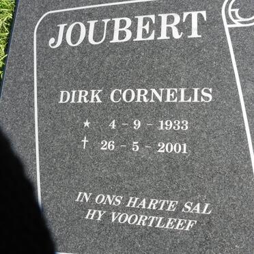 JOUBERT Dirk Cornelis 1933-2001