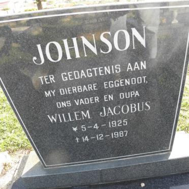 JOHNSON Willem Jacobus 1925-1987