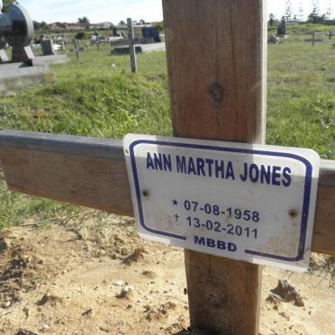 JONES Ann Martha 1958-2011