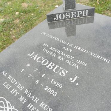 JOSEPH Jacobus J. 1920-2003