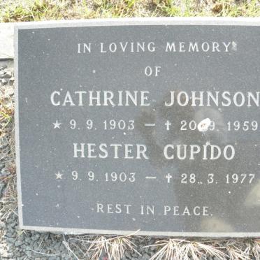 JOHNSON Cathrine 1903-1959 :: CUPIDO Hester 1903-1977