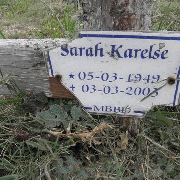KARELSE Sarah 1949-2003