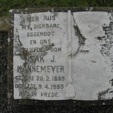 KANNEMEYER Isak J. 1889-1959 &amp; ?