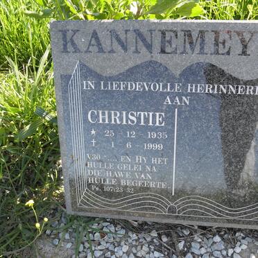 KANNEMEYER Christie 1935-1999