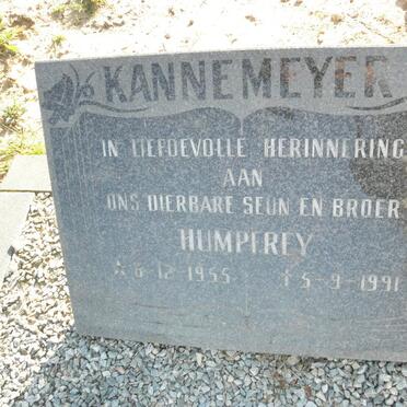 KANNEMEYER Humpfrey 1955-1991