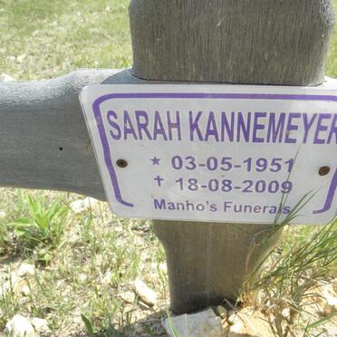 KANNEMEYER Sarah 1951-2009