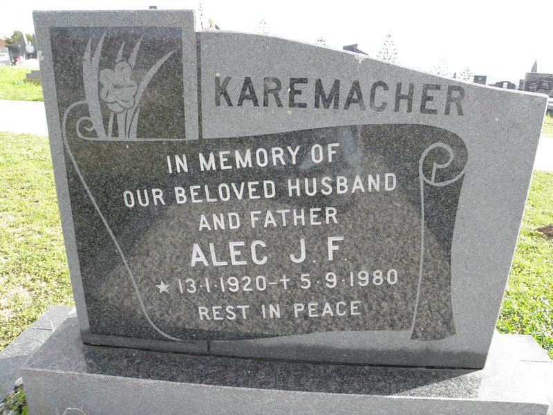 KAREMACHER Alec J.F. 1920-1980