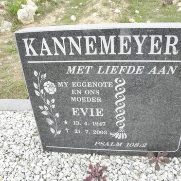 KANNEMEYER Evie 1947-2003