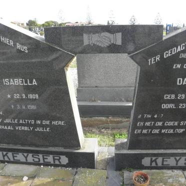 KEYSER Dawid 1894-1968 &amp; Isabella 1909-1981