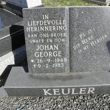 KEULER Johan George 1948-1985