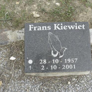KIEWIET Frans 1957-2001