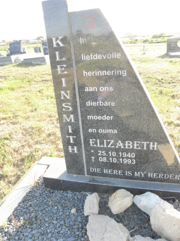 KLEINSMITH Elizabeth 1940-1993