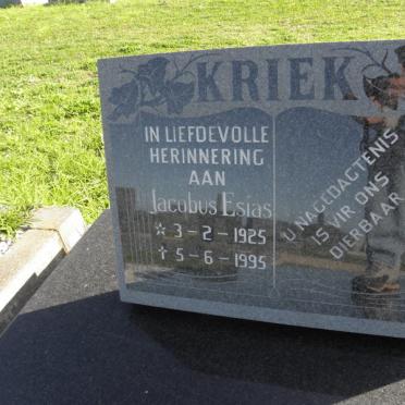 KRIEK Jacobus Esias 1925-1995
