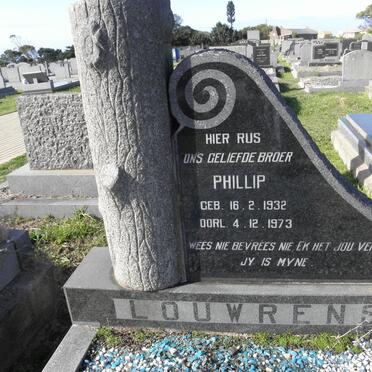 LOUWRENS Phillip 1932-1973