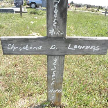 LOURENS Christina D.  ?-1997