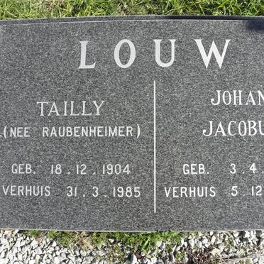 LOUW Johan Jacobus 1907-2000 &amp; Tailly RAUBENHEIMER 1904-1985