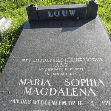 LOUW Maria Sophia Magdalena 1920-1994