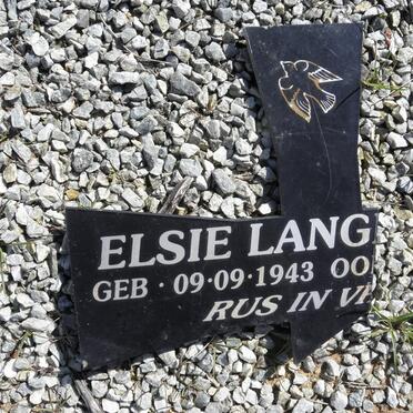 LANGEVELDT Elsie 1943-?