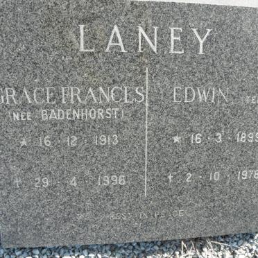 LANEY Edwin 1899-1978 &amp; Grace Frances BADENHORST 1913-1996