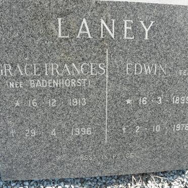 LANEY Edwin 1899-1978 &amp; Grace Frances BADENHORST 1913-1996