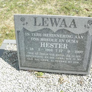 LEWAA Hester 1916-1997