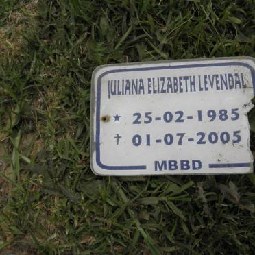 LEVENDAL Juliana Elizabeth 1985-2005