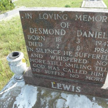 LEWIS Desmond Daniel 1947-1986