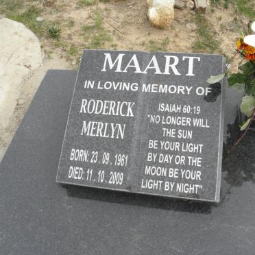 MAART Roderick Merlyn 1961-2009