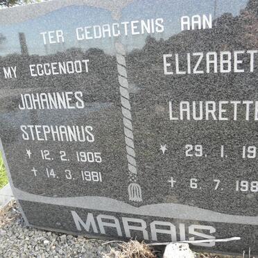 MARAIS Johannes Stephanus 1905-1981 &amp; Elizabeth Laurette 1907-1982