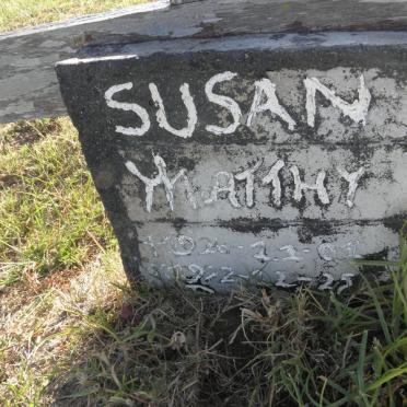 MATTHY Susan 1926-1992