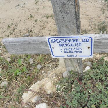 MANGALISO Mpekiseni William 1925-2010