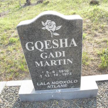 MARTIN Gqesha Gadi 1910-1973