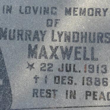 MAXWELL Murray Lyndhurst 1913-1986