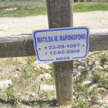 MAPONOPONO Matilda M. 1967-2008