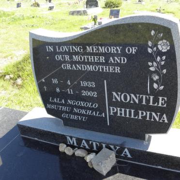 MATIYA Ndleko Jack 1927-1999 &amp; Nontle Philipina 1933-2002