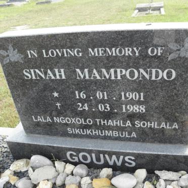 MAMPONDO Sinah 1901-1988