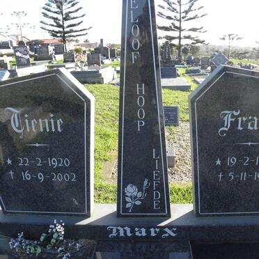 MARX Frans 1920-1991 :: MARX Tienie 1920-2002