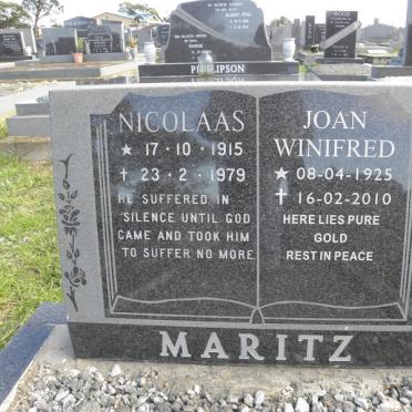 MARITZ Nicolaas 1915-1979 &amp; Joan Winifred 1925-2010